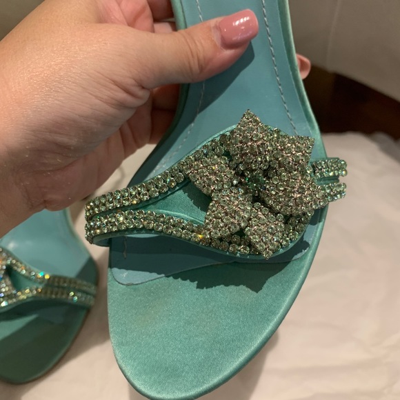 Beautiful Crystal Satin Sandal - Picture 7 of 11